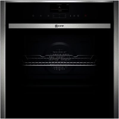 Neff B57VS24N0B Built In Single Oven in Stainless Steel with Added Steam
